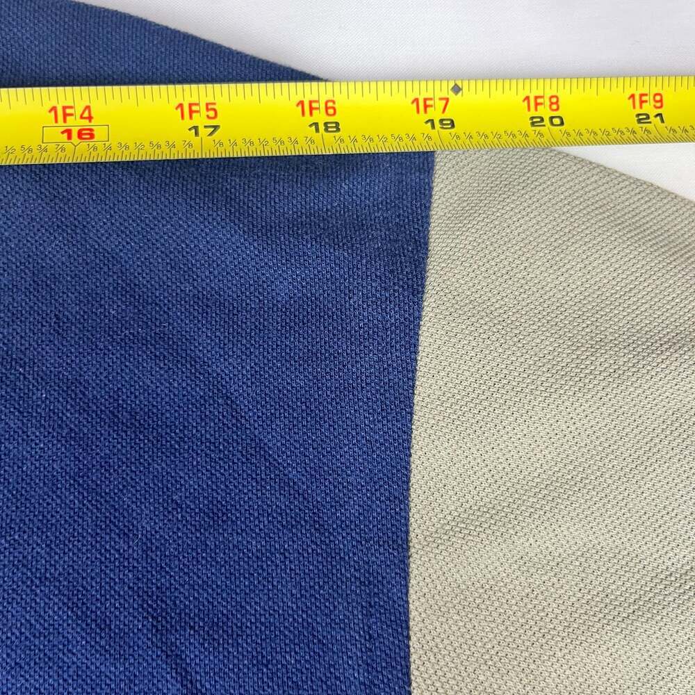 ADIDAS CLIMACOOL PALM AIRE MEN'S GOLF POLO SHIRT GRAY BLUE PIN XL USED POLYESTER - Picture 6 of 10